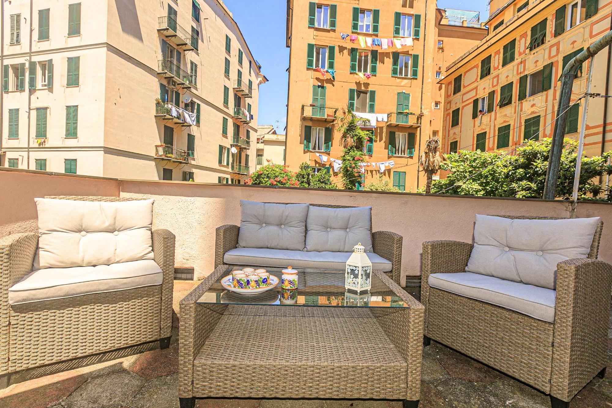 Sole, Terrazza, Centro Citta E Wi-Fi Veloce! Apartment Genoa Exterior photo